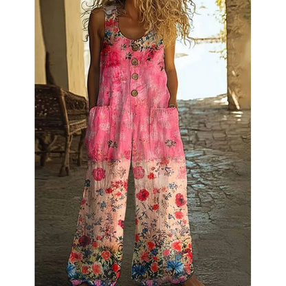 【S-4XL】🌺Kwiecisty kombinezon w stylu vintage