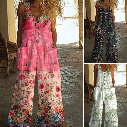 【S-4XL】🌺Kwiecisty kombinezon w stylu vintage
