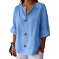 【S-4XL】👚Damski luźny top z bawełny i lnu