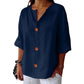 【S-4XL】👚Damski luźny top z bawełny i lnu