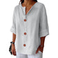 【S-4XL】👚Damski luźny top z bawełny i lnu