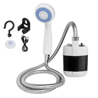 🚿 Przenośna prysznic na zewnątrz (z złączem USB do ładowania)
