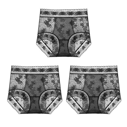【❣️Kup 1 opakowanie 2 gratis】👙Damskie bezszwowe koronkowe majtki z wysokim stanem