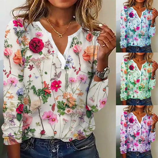 【S-3XL】🥀Elegancka koszulka z nadrukiem