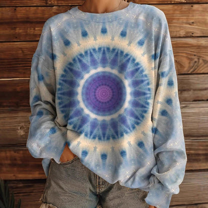 【S-3XL】💖Damski luźny bluz z nadrukiem tie-dye
