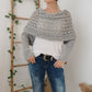 👚Ażurowy szal skręcony