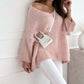 【S-XL】💞Luźny sweter damski z dekoltem w serek
