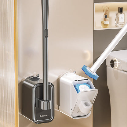 🚽💦Jednorazowa szczotka toaletowa z wymienną głowicą czyszczącą