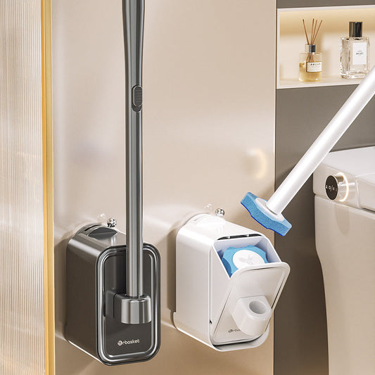 🚽💦Jednorazowa szczotka toaletowa z wymienną głowicą czyszczącą