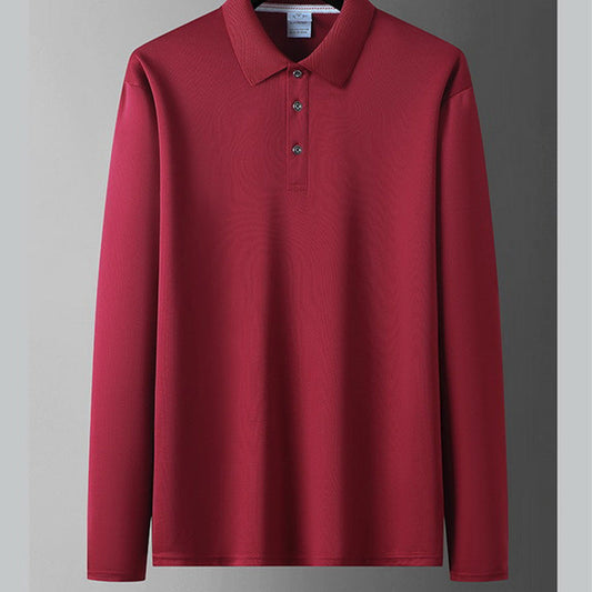 【S-L】👔Męska jednokolorowa koszulka biznesowo-casualowa