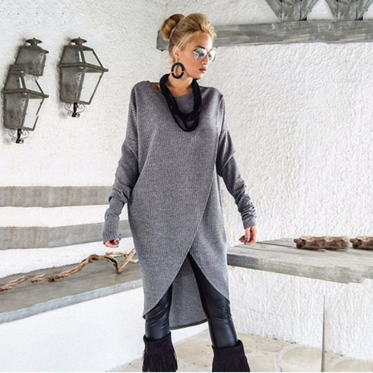 ✨Jednokolorowa dzianinowa sukienka