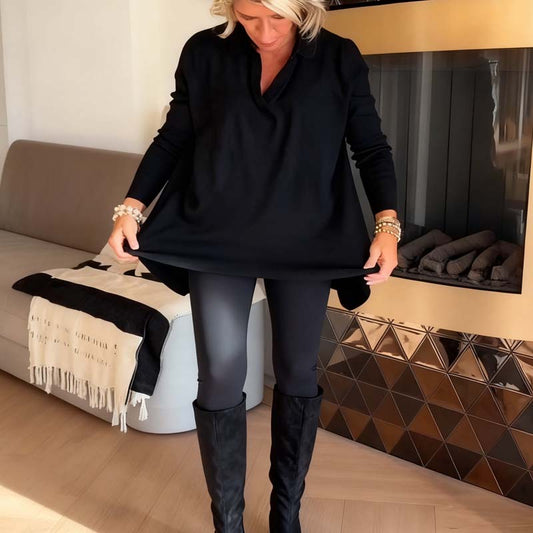 【S-3XL】💖Damska bluzka z kołnierzykiem i długim rękawem