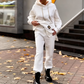 【S-5XL】🎀Zestaw damskiej bluzy z kapturem i spodni dresowych w rozmiarze oversize