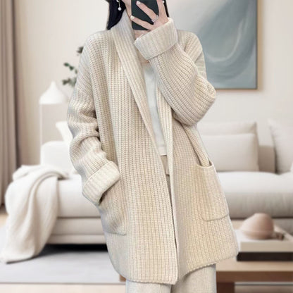 💖Zimowy luźny kardigan z dzianiny