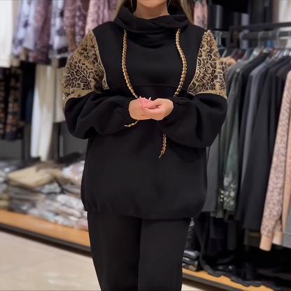 【S-5XL】💖Luźny zestaw dwuczęściowy składający się z bluzy z kapturem i spodni