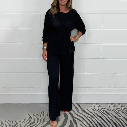 【S-3XL】💯Dwuczęściowe zestawy damskie z długimi rękawami