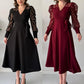 【S-5XL】👗Sukienka z koronkowymi rękawami