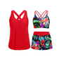 Women's 3-Piece Tankini Swimsuit with Shorts