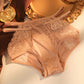 🥳Zimowa wyprzedaż 40% taniej🔥Bezszwowe majtki z oddychającej koronki Ice Silk Hollow Sexy Breathable Briefs
