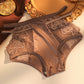 🥳Zimowa wyprzedaż 40% taniej🔥Bezszwowe majtki z oddychającej koronki Ice Silk Hollow Sexy Breathable Briefs