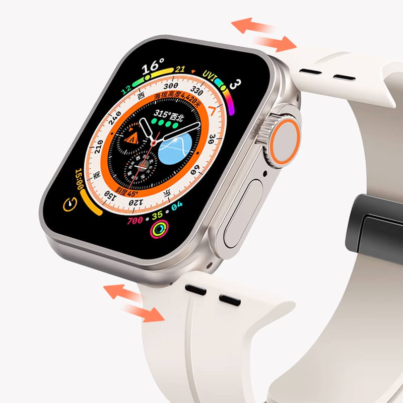 ⌚Pasek magnetyczny ze składanym zapięciem dla Apple Watch