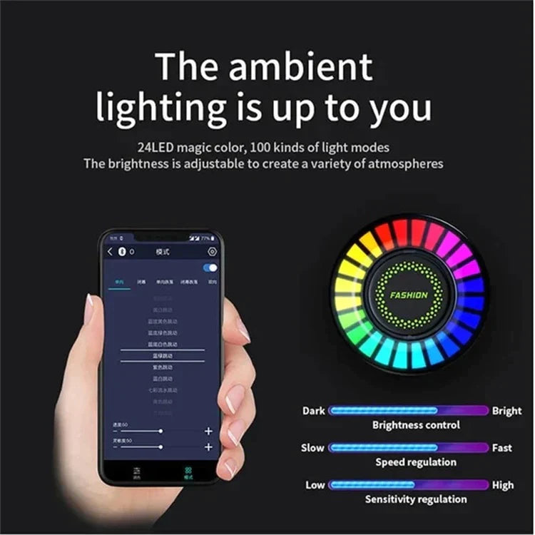 Pousbo® Car Aroma Rhythm Light