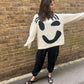 ✨Nowe produkty 40% taniej🌈Sweter z dzianiny Smiley