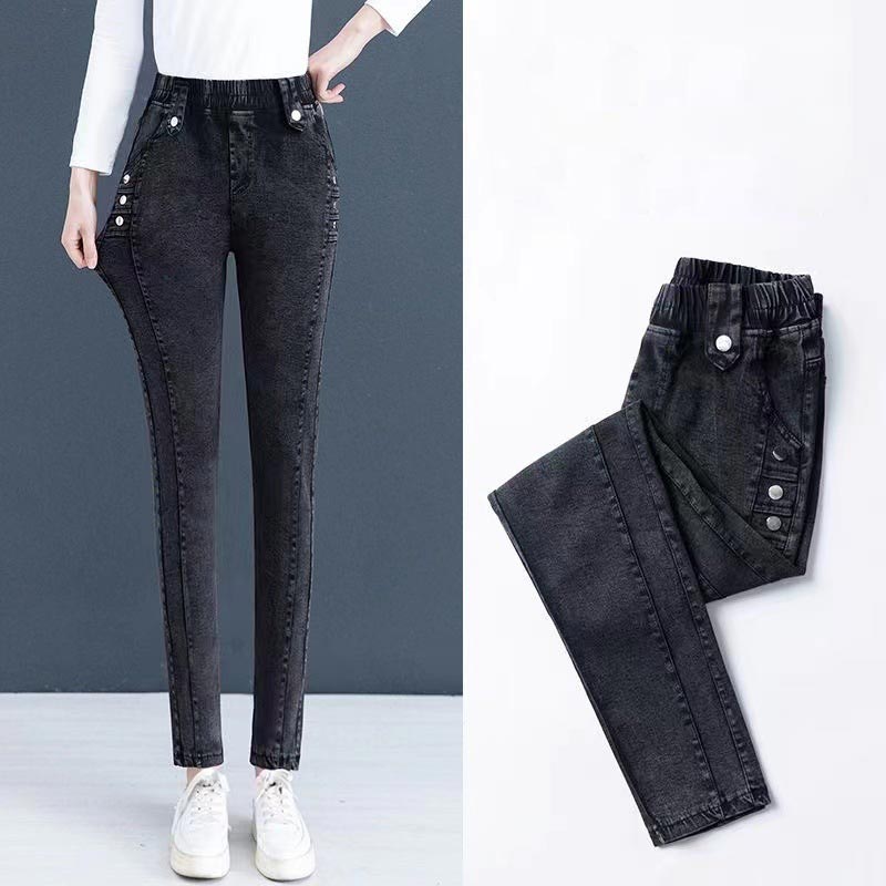 【Płatność za pobraniem】✨Pluszowe jeansy skinny dla kobiet