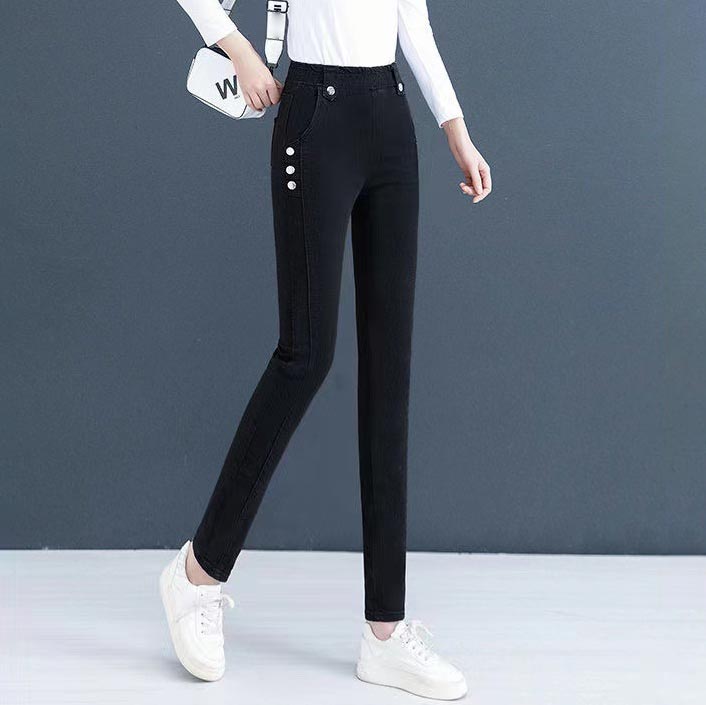 【Płatność za pobraniem】✨Pluszowe jeansy skinny dla kobiet