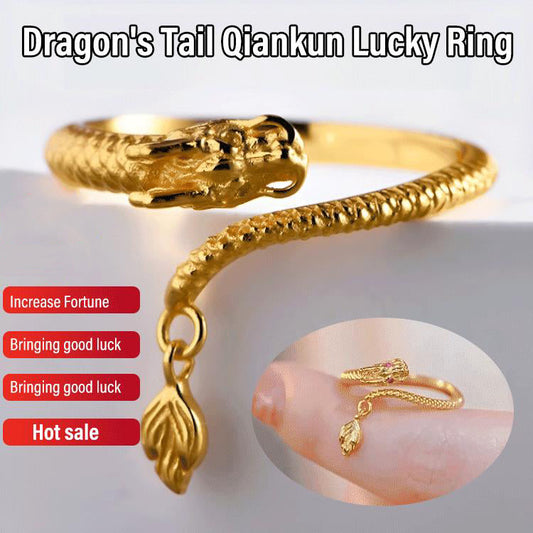 ✨Pierścionek dla pary💍Pierścień szczęścia Dragon's Tail Qiankun