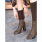 🥳Zimowa wyprzedaż 40% taniej👢Modne dzianinowe botki na wysokim obcasie dla kobiet