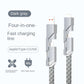 【Szybkie ładowanie 60 W】⚡Kabel do szybkiego ładowania danych 4 w 1
