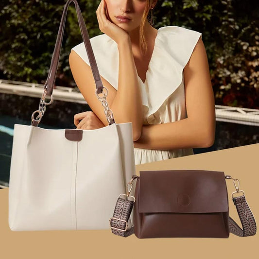 🥳Nowe produkty 40% taniej💖Damska torba na ramię crossbody 2-częściowy zestaw