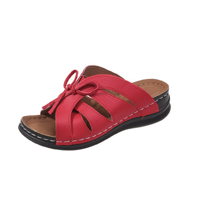 【Płatność za pobraniem】👡Damskie sandały wsuwane Comfort Bowtie